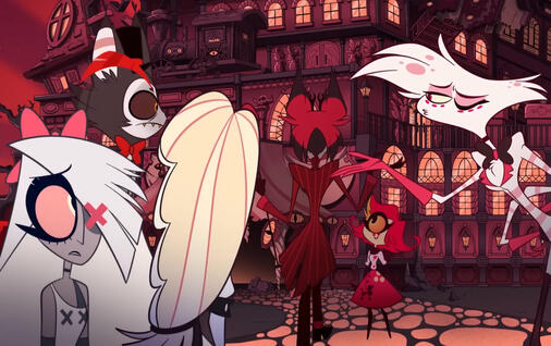 Angel Dust le lanza un beso a Husk